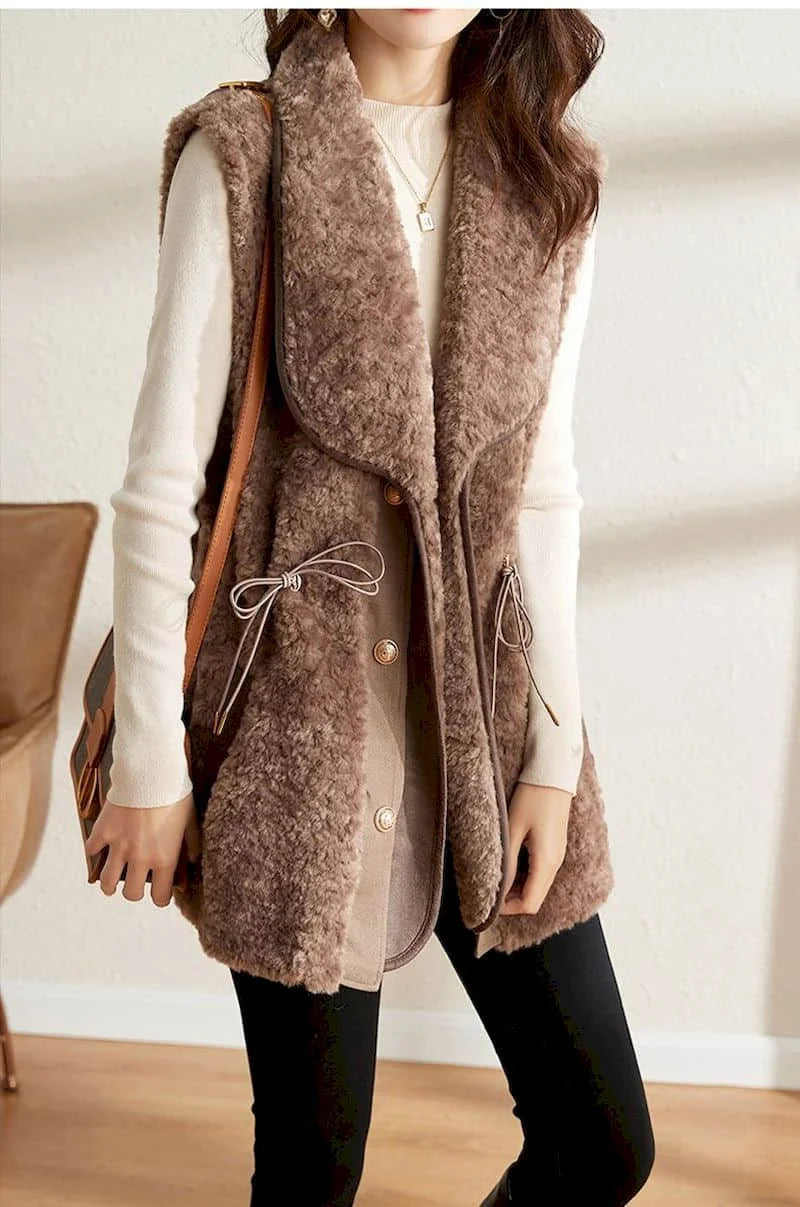 Alexis Plush Wool Vest