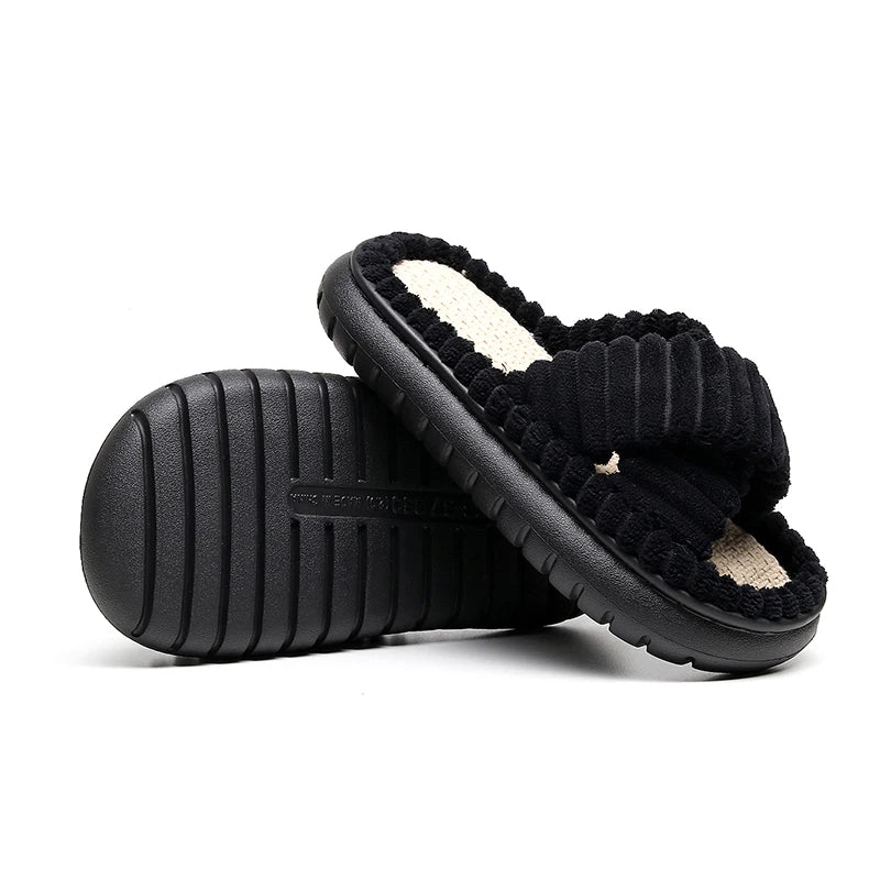Lush Mellowz Linen Slippers