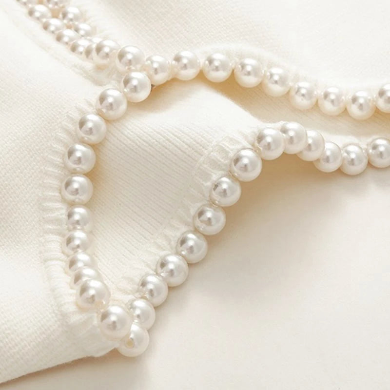 Marga Pearl-lined Knit Cardigan