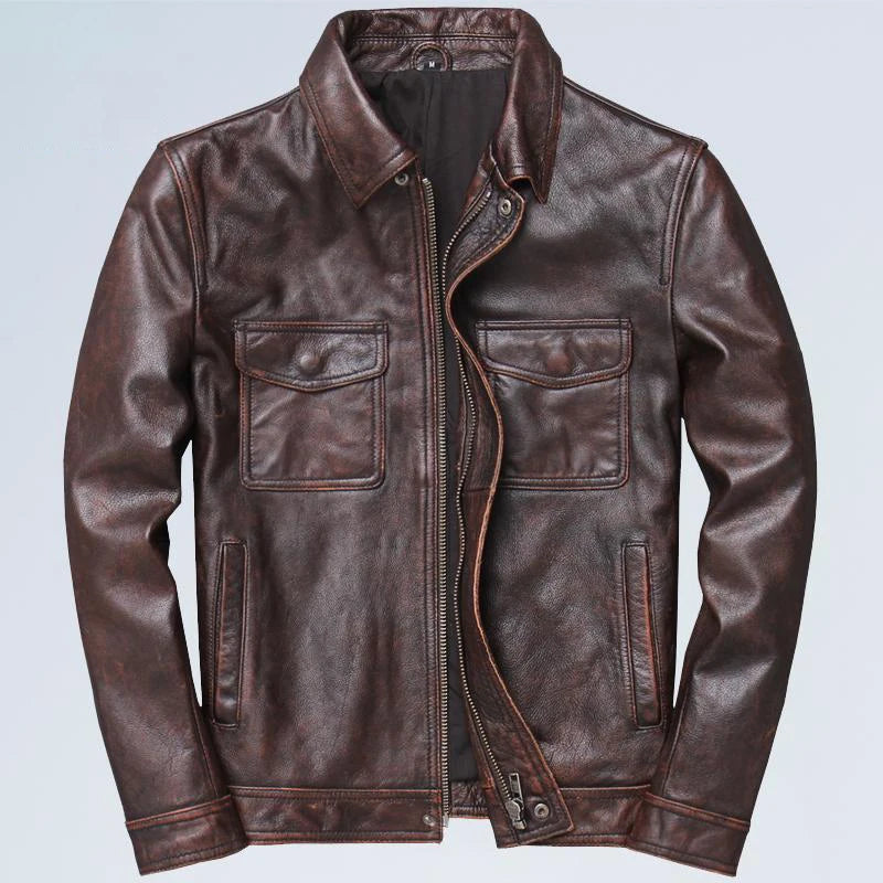 Vintage Outlaw Genuine Leather Jacket