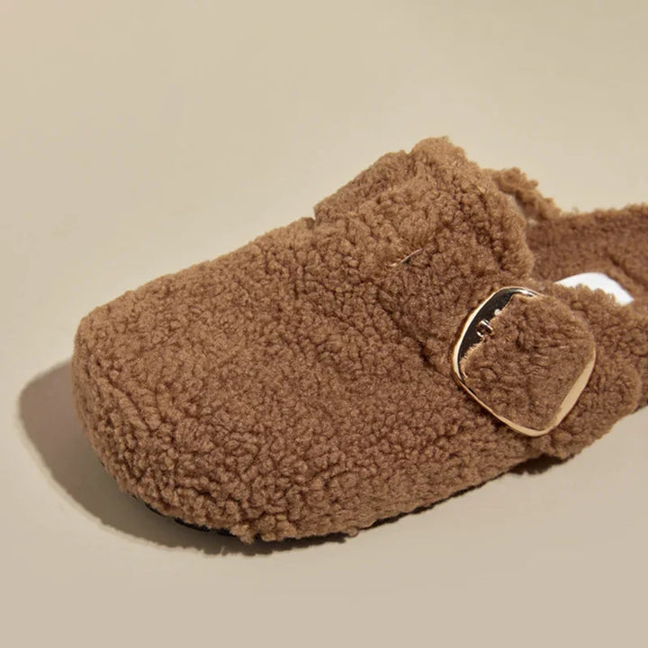 Alpine Wool Fuzy Mules