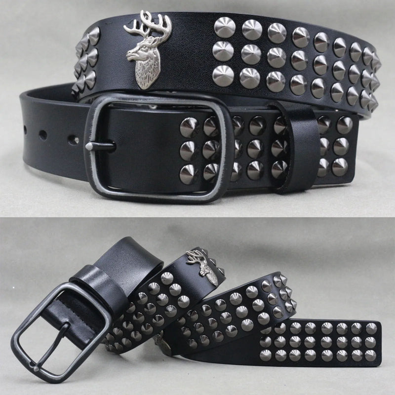 Mercer Studded Leather Belt