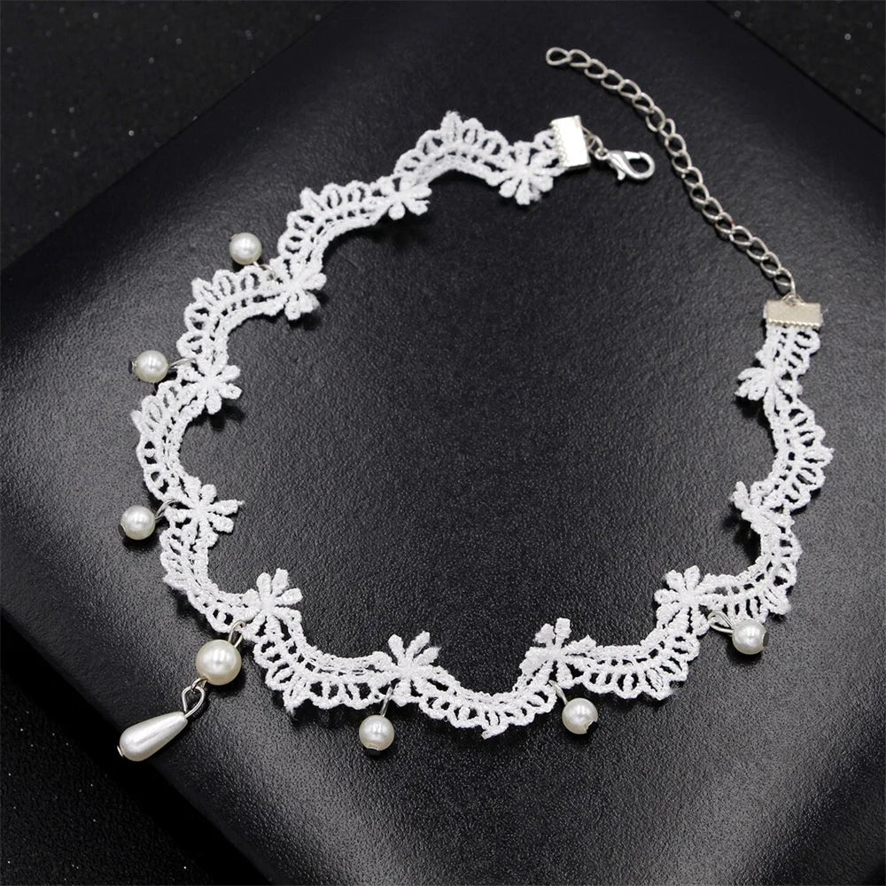 Wednesday Gothic Lace Choker