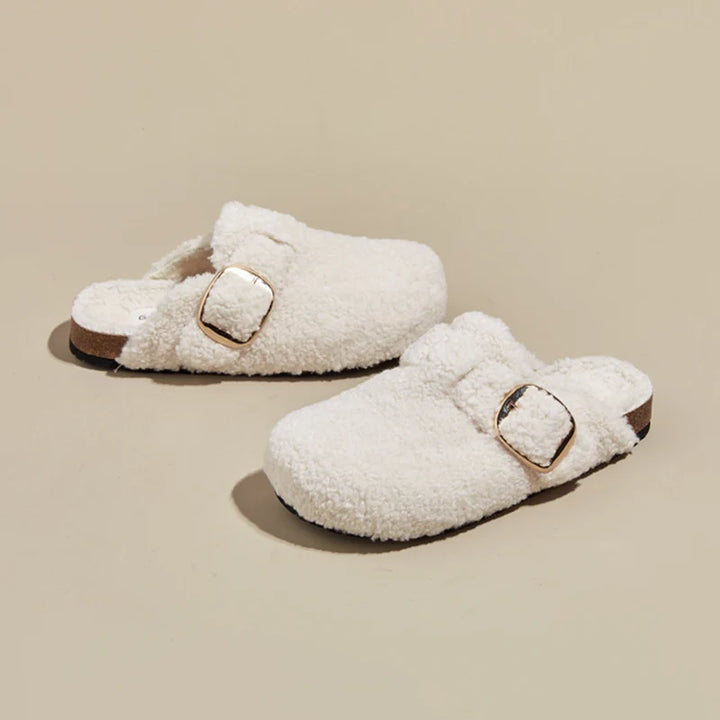 Alpine Wool Fuzy Mules