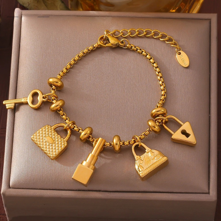 Aurelia Gold-Plated Charm Bracelet