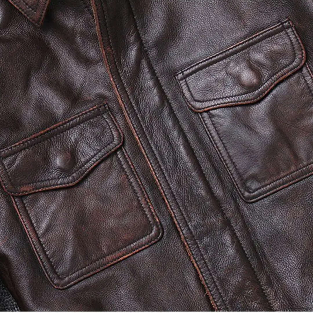 Vintage Outlaw Genuine Leather Jacket