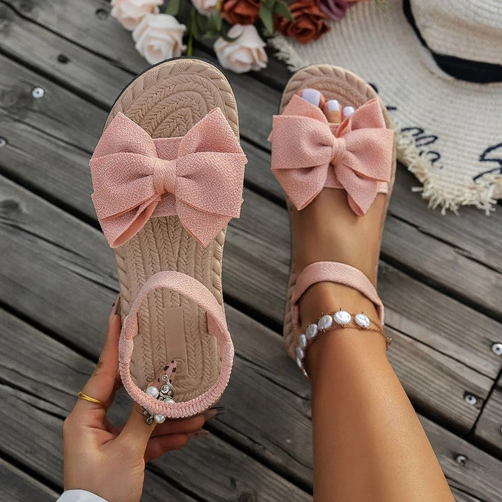 Arvelli Bow Detail Flat Sandals