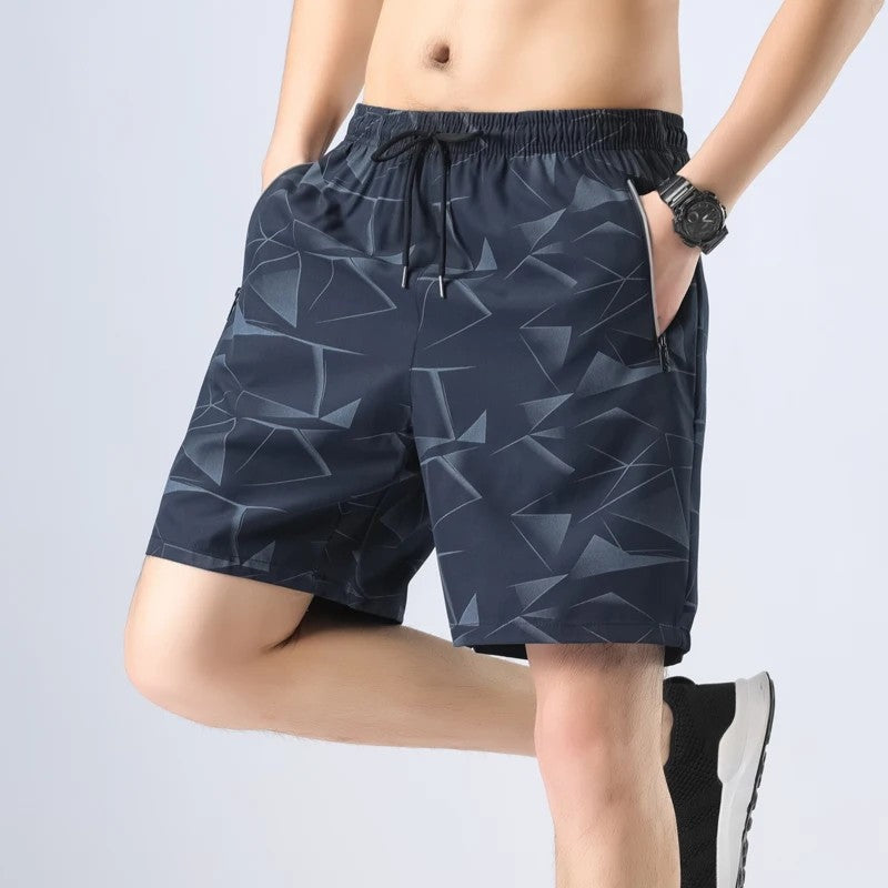 Athletic Quick-Dry Drawstring Swim Trunks
