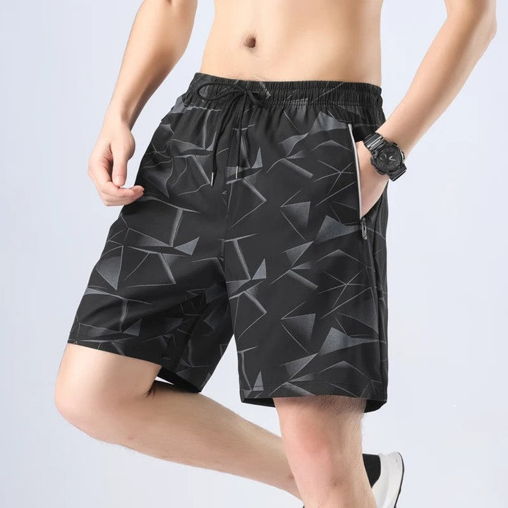 Athletic Quick-Dry Drawstring Swim Trunks