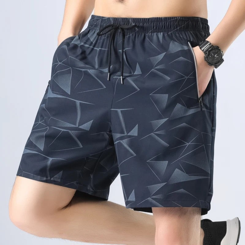 Athletic Quick-Dry Drawstring Swim Trunks