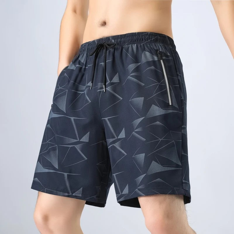 Athletic Quick-Dry Drawstring Swim Trunks