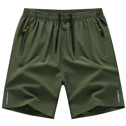 Athletic Stretch Drawstring Running Shorts