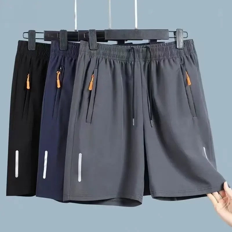 Athletic Stretch Drawstring Running Shorts