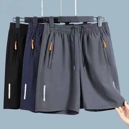 Athletic Stretch Drawstring Running Shorts
