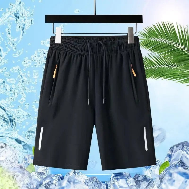 Athletic Stretch Drawstring Running Shorts