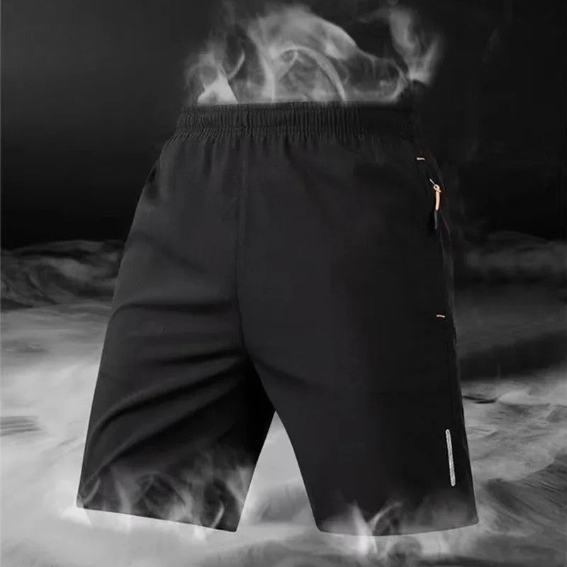 Athletic Stretch Drawstring Running Shorts