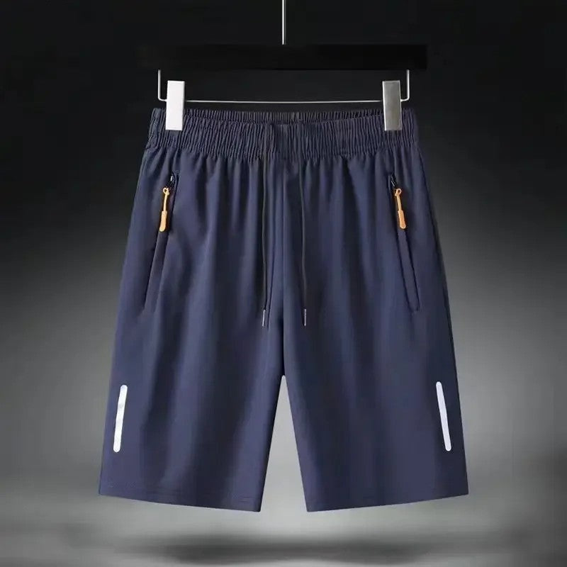Athletic Stretch Drawstring Running Shorts