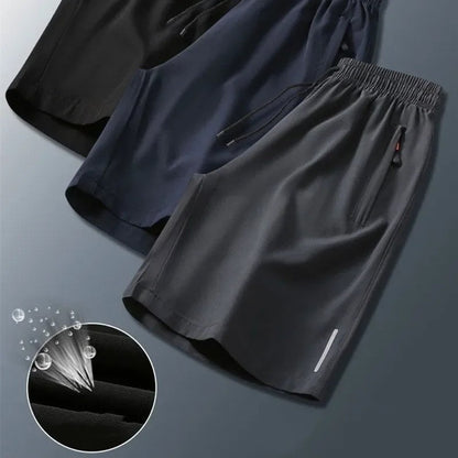 Athletic Stretch Drawstring Running Shorts