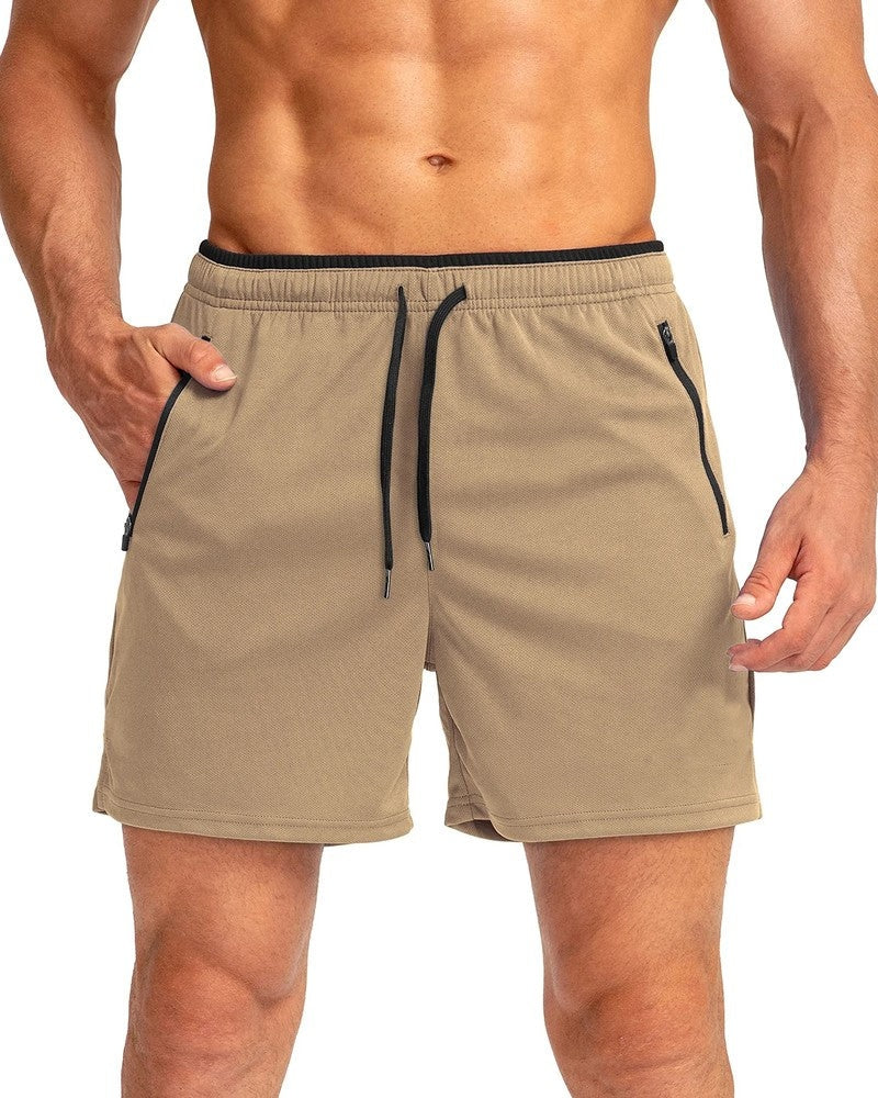 Athletic Zip Pocket Relaxed Shorts