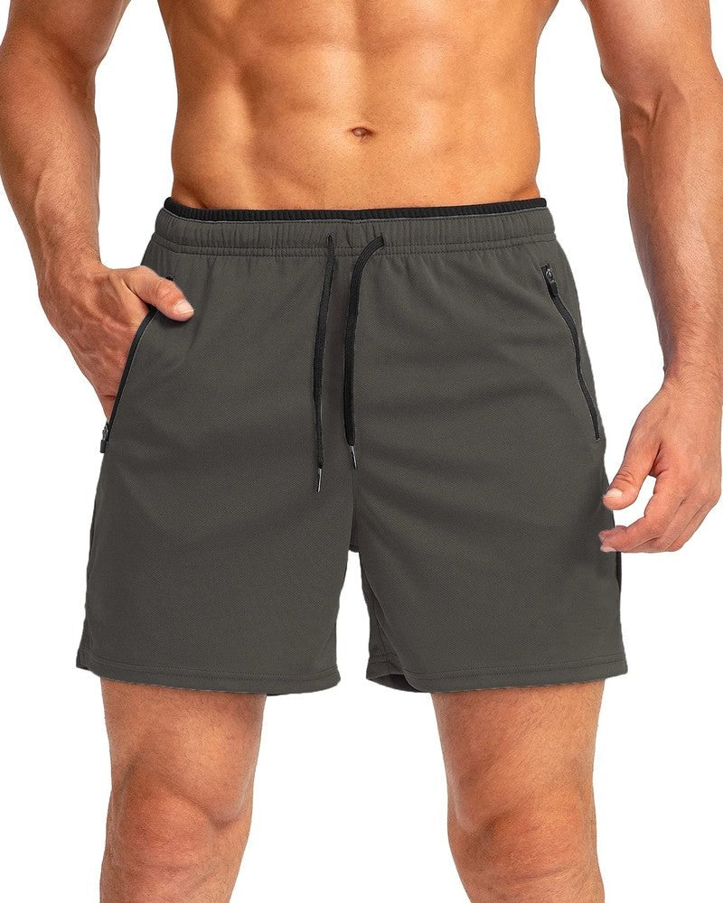 Athletic Zip Pocket Relaxed Shorts