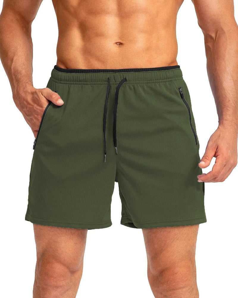 Athletic Zip Pocket Relaxed Shorts