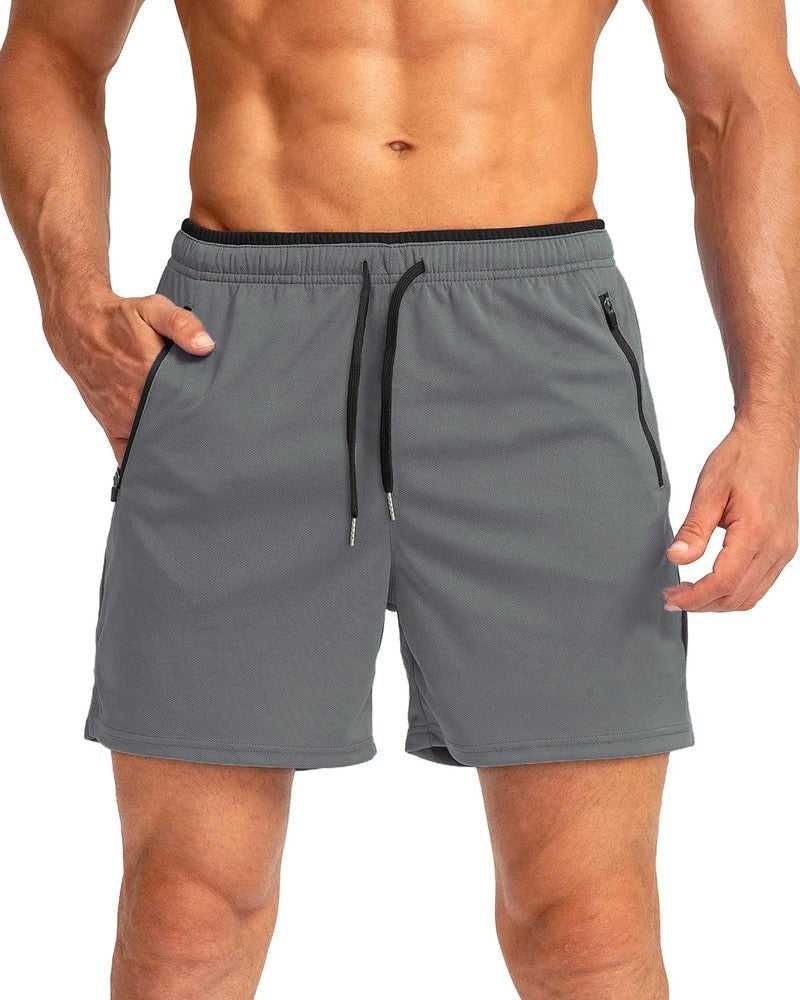 Athletic Zip Pocket Relaxed Shorts