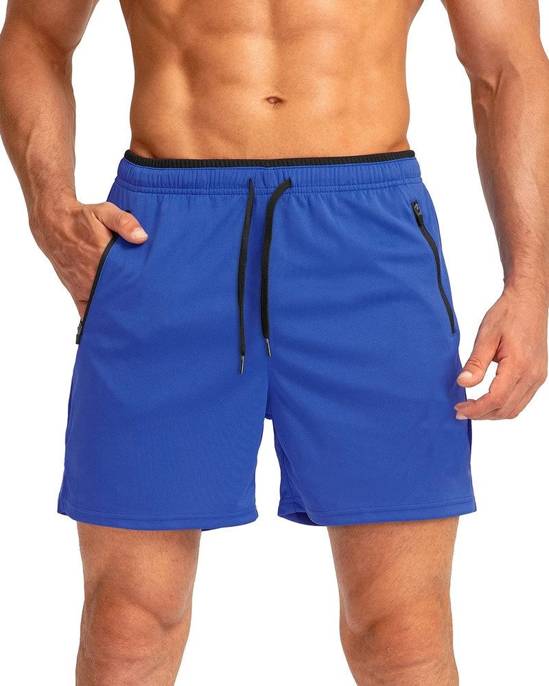 Athletic Zip Pocket Relaxed Shorts