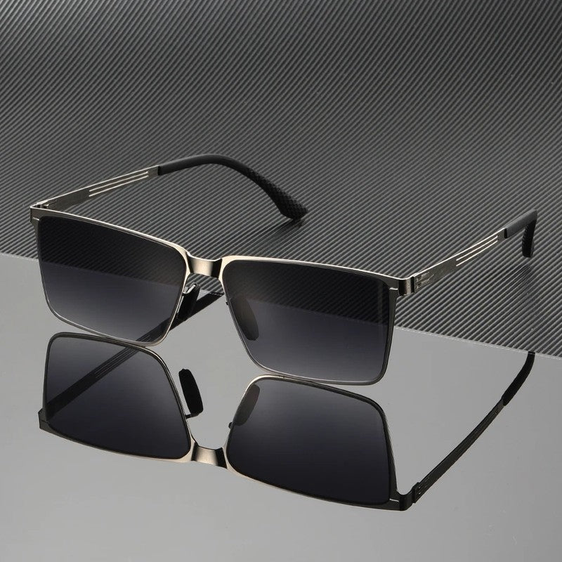 Dervon Square Metal Frame Sunglasses