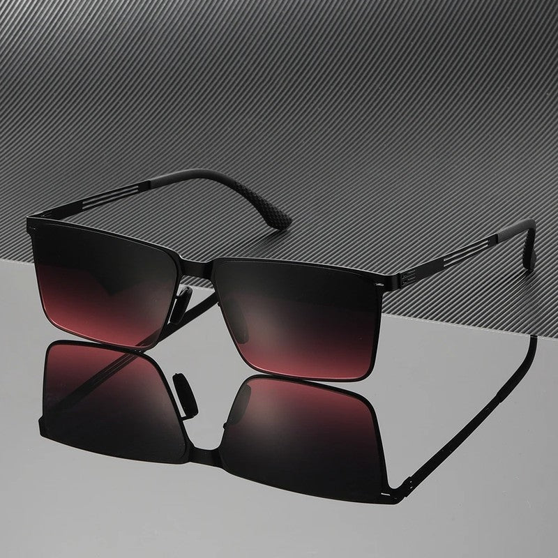Dervon Square Metal Frame Sunglasses