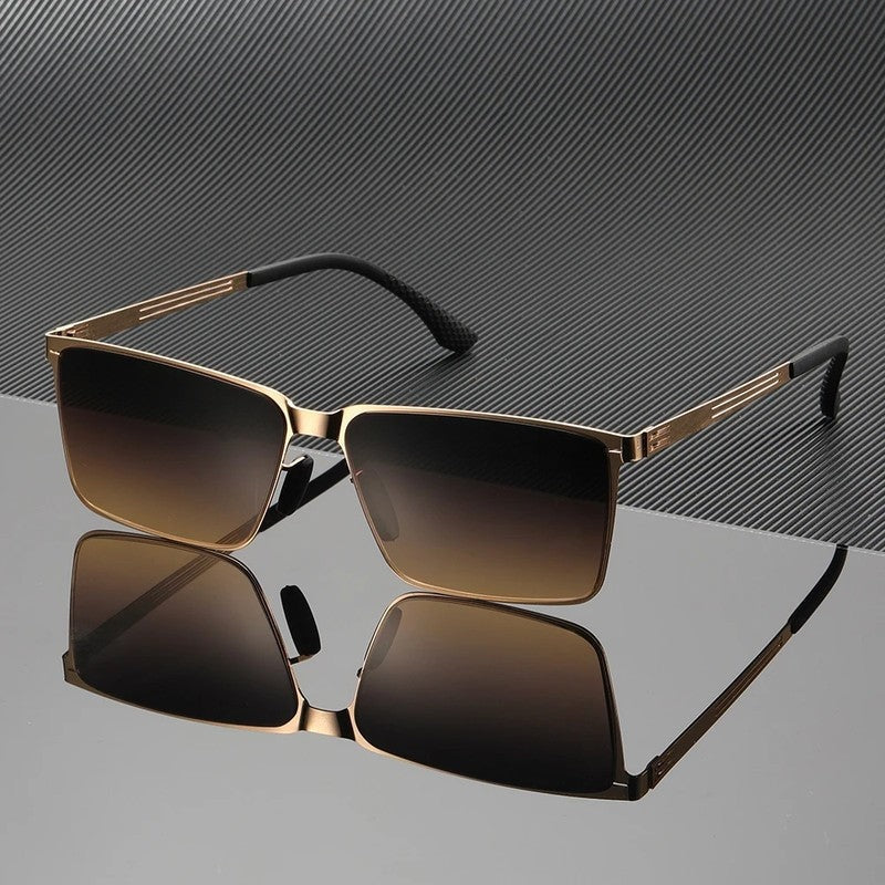 Dervon Square Metal Frame Sunglasses