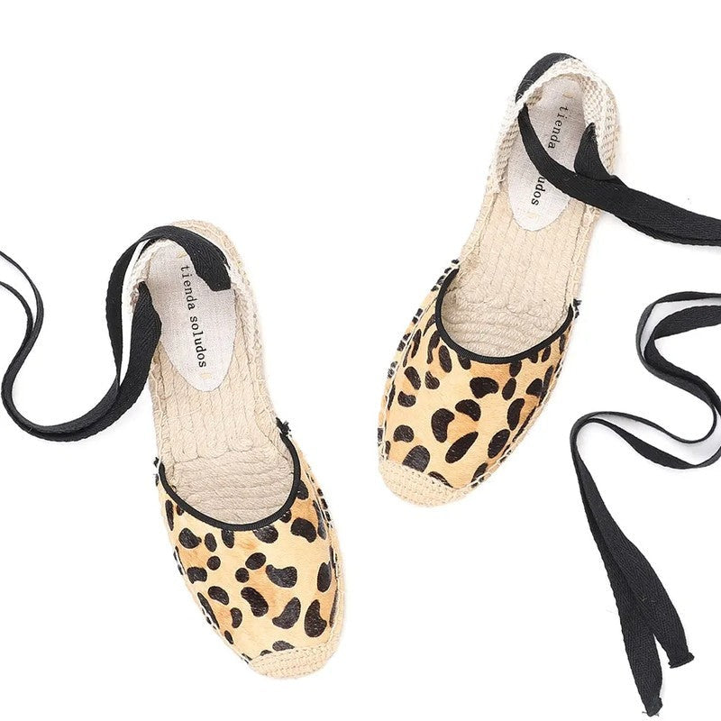 Ferona Espadrille Lace-Up Flats