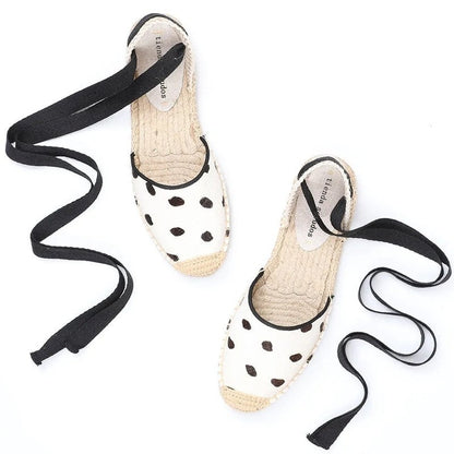 Ferona Espadrille Lace-Up Flats
