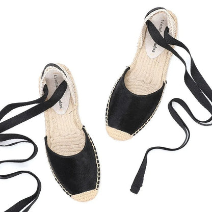 Ferona Espadrille Lace-Up Flats