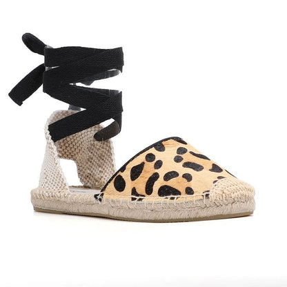 Ferona Espadrille Lace-Up Flats