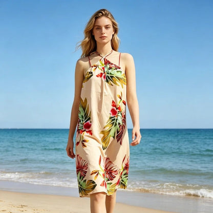Floral Halter Neck Relaxed Sundress