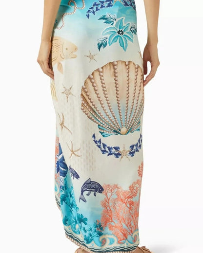 Floral Lightweight Beach Cover-Up Sarong