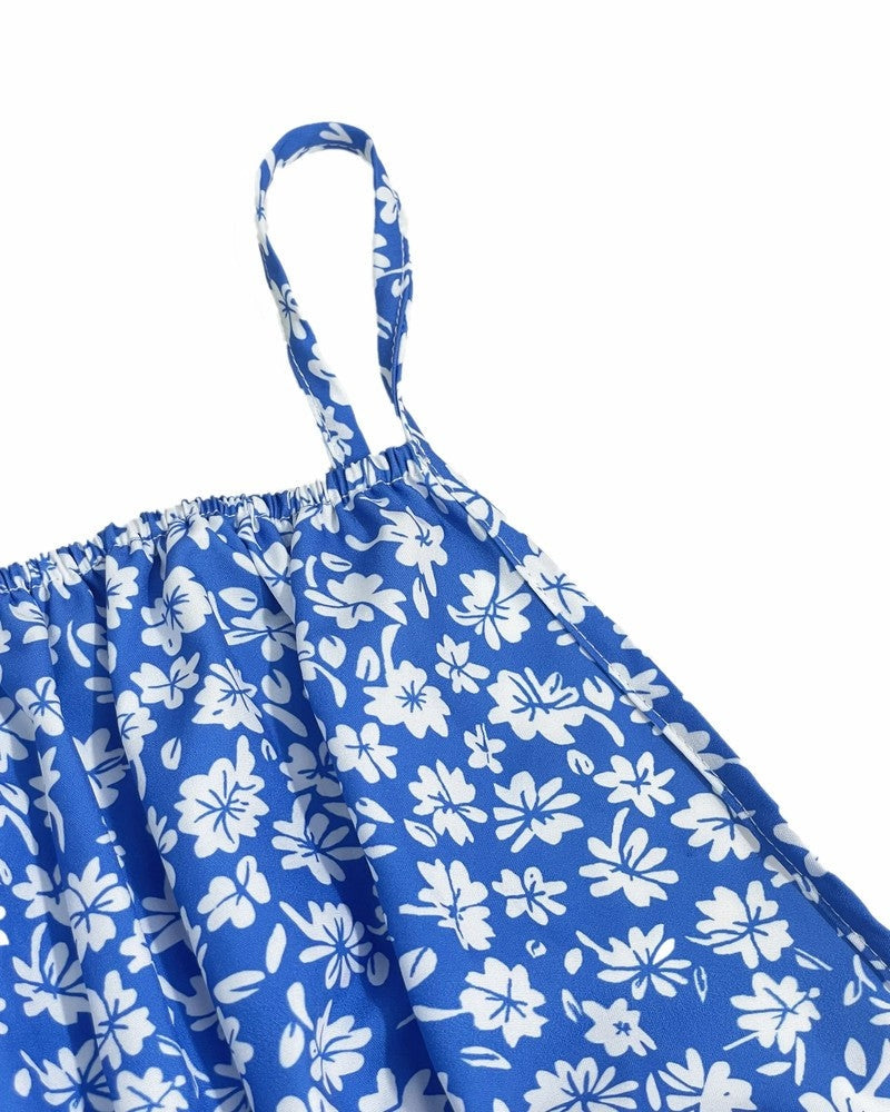 Floral Ruched Mini Sundress