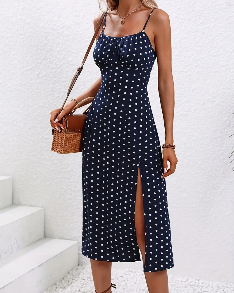 Floral Spaghetti Strap Midi Dress