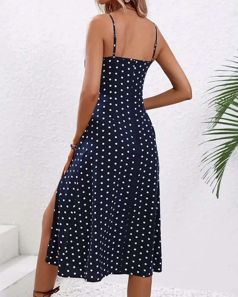 Floral Spaghetti Strap Midi Dress