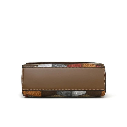 Geometric Patterned Crossbody Shoulder Bag