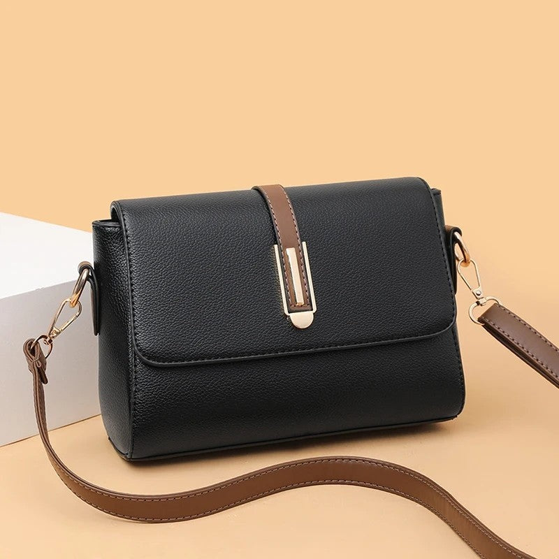 Geometric Patterned Crossbody Shoulder Bag
