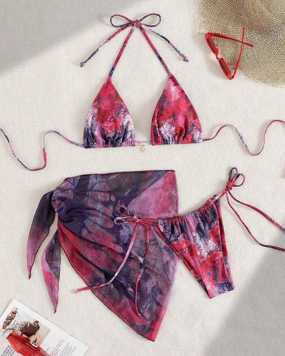 Halter Tie Side Bikini Swimsuit