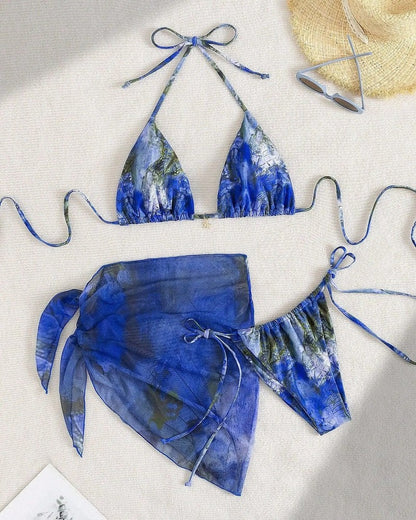 Halter Tie Side Bikini Swimsuit