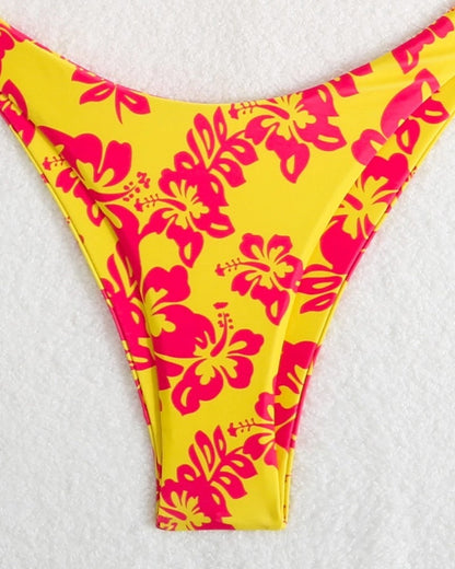 Triangle String Bikini Halter Swimsuit