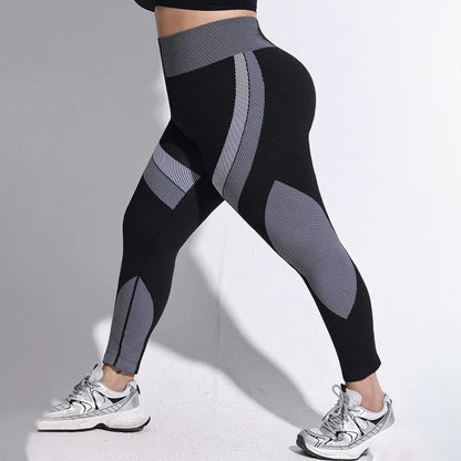 Plus Size High-Waist Seamless Compression Leggings