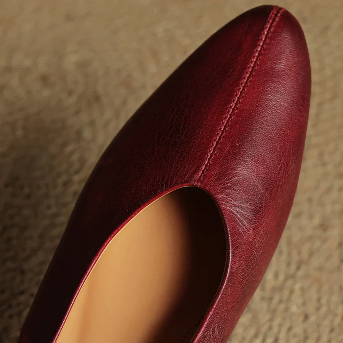 Carisse Genuine Leather Flats