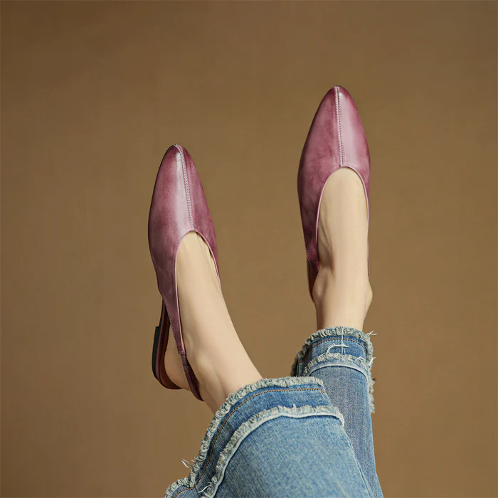 Carisse Genuine Leather Flats