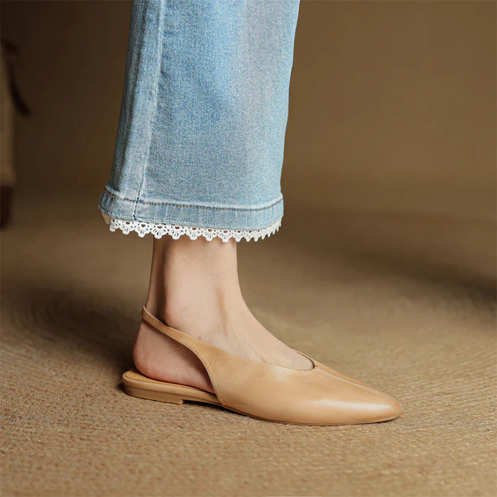Carisse Genuine Leather Flats