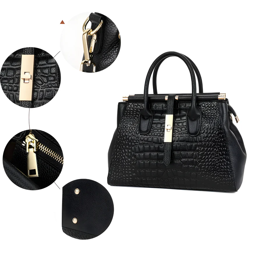 Aveline Classic Alligator Bag