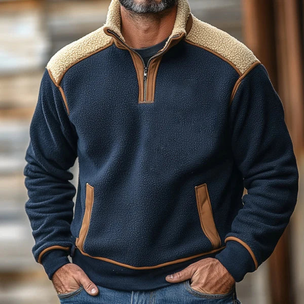 Norlen Patchwork Fleece Pullover